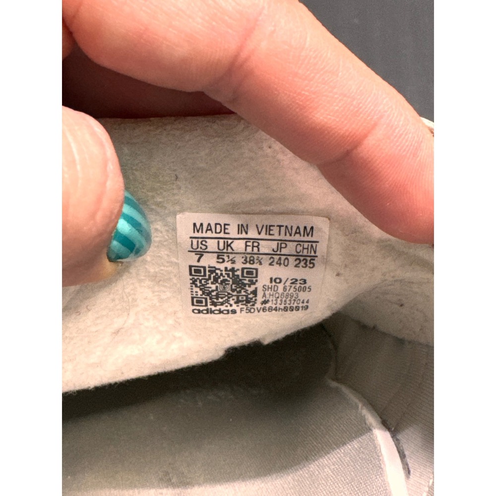 Adidas Gazelle Bold Grey White Platform Sneakers HQ6893 Womens Size 7 - Picture 4 of 5